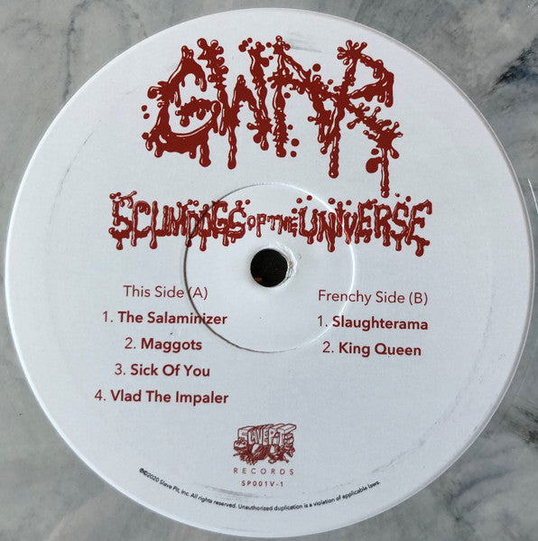 Gwar : Scumdogs Of The Universe (2xLP, Album, Ltd, RM, Gre)