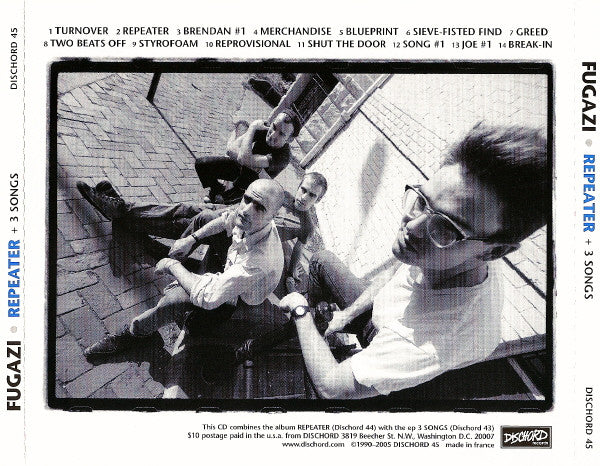 Fugazi : Repeater + 3 Songs (CD, Comp, RE, RM, FAI)