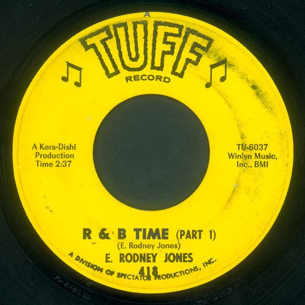 E. Rodney Jones : R & B Time (7")