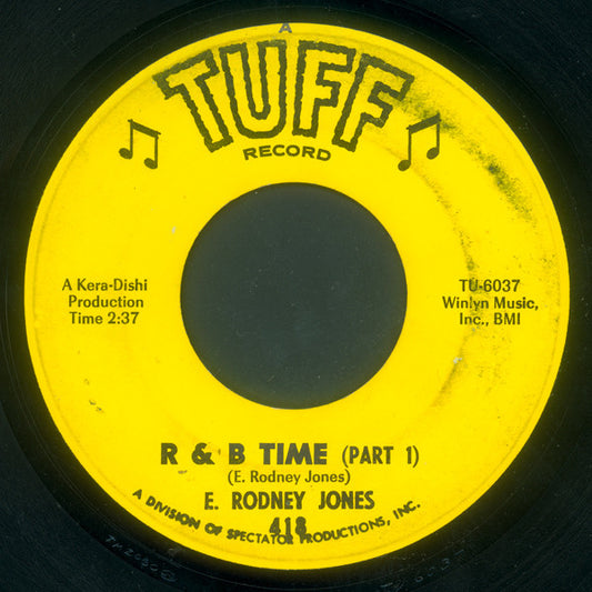 E. Rodney Jones : R & B Time (7")