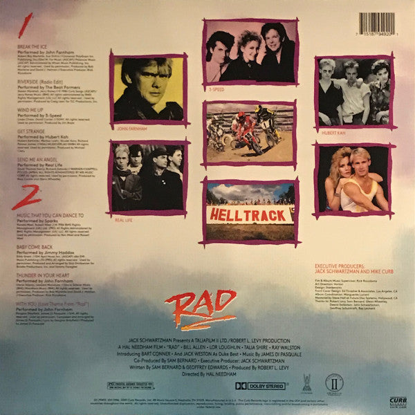 Various : Rad (Music From The Motion Picture Soundtrack) (LP, Album, RE, Ora)