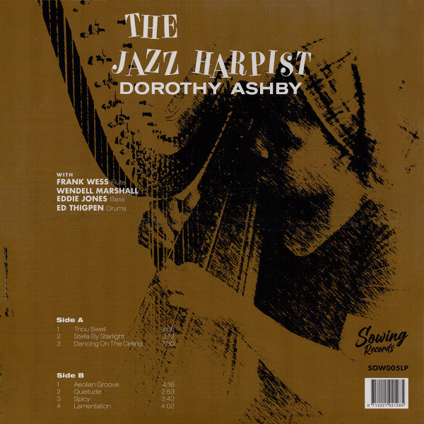 Dorothy Ashby : The Jazz Harpist (LP, Album, Mono, Ltd, RE, Cle)