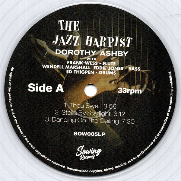 Dorothy Ashby : The Jazz Harpist (LP, Album, Mono, Ltd, RE, Cle)