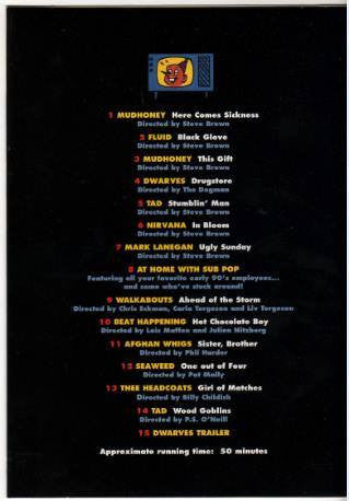 Various : Sub Pop Video Network Program 1 (DVD-V, Comp, RE, NTSC, PAL)