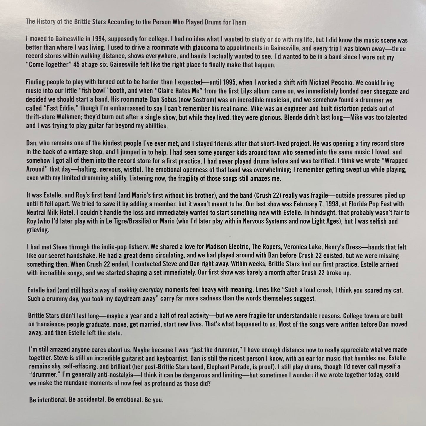 Brittle Stars : Brittle Stars (LP, Ltd, RE, RM)