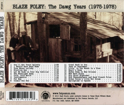 Blaze Foley : The Dawg Years (CD, Album, RP)