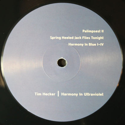 Tim Hecker : Harmony In Ultraviolet (2x12", Album, RE)