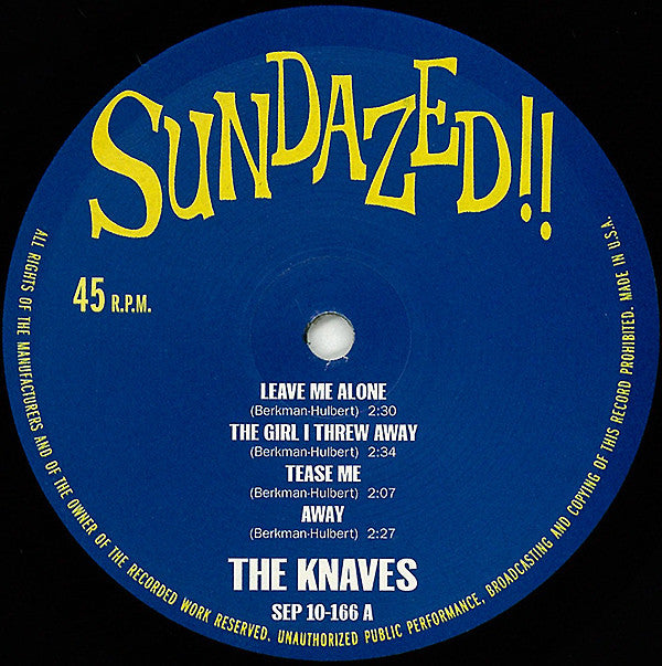 The Knaves : Leave Me Alone! (10", EP, Comp, Mono)