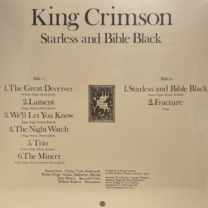 King Crimson : Starless And Bible Black (LP, Album, RE, 200)