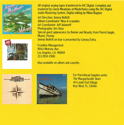 Jimmy Buffett : Songs You Know By Heart (Jimmy Buffett's Greatest Hit(s)) (CD, Comp, RE)