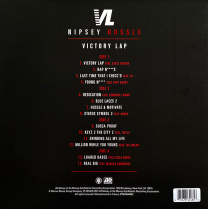 Nipsey Hussle : Victory Lap (2xLP, Album, Ltd, RE, Gol)
