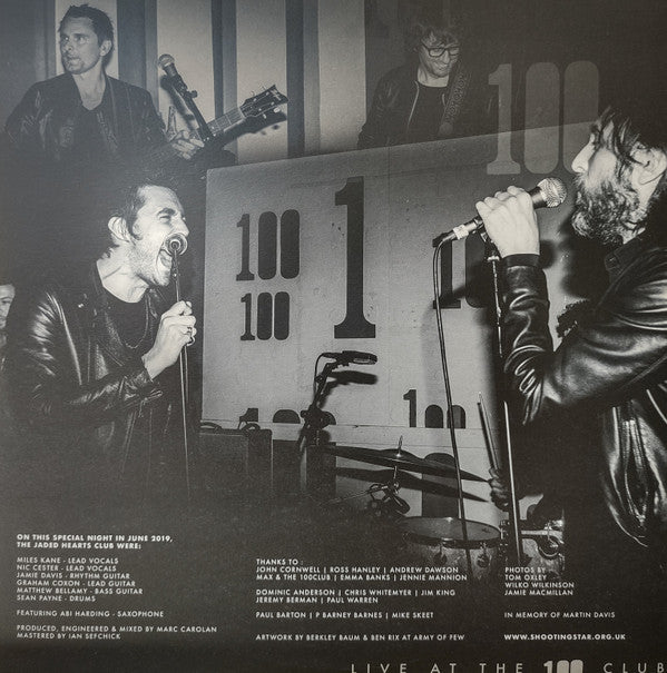 The Jaded Hearts Club : Live At The 100 Club (LP, Album, RSD, RE, Cle)