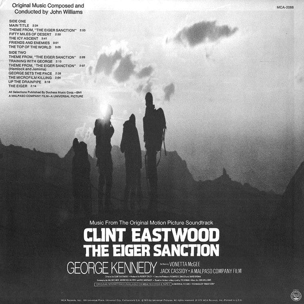 John Williams (4) : The Eiger Sanction (Music From The Original Motion Picture Soundtrack) (LP, Album)