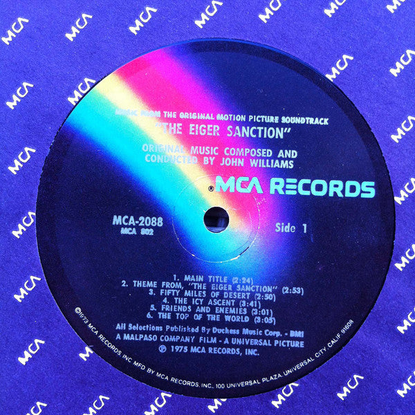 John Williams (4) : The Eiger Sanction (Music From The Original Motion Picture Soundtrack) (LP, Album)