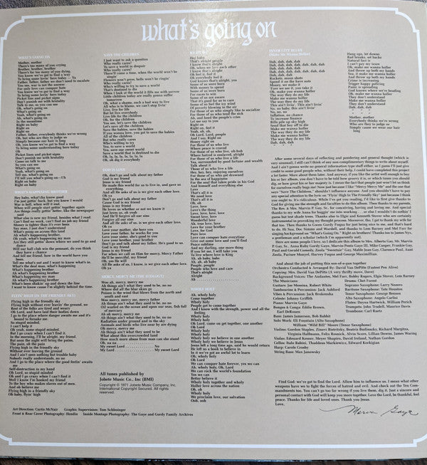 Marvin Gaye : What's Going On (LP, Album, RE, Gat)