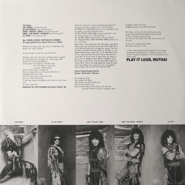 Twisted Sister : Stay Hungry (LP, Album, Ltd, RE, Pin)