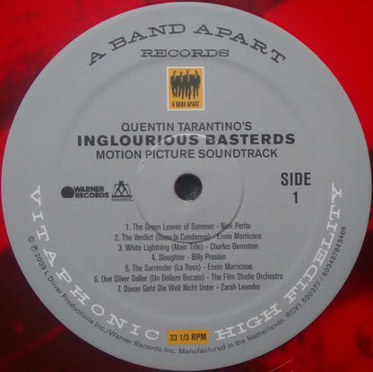 Various : Quentin Tarantino's Inglourious Basterds (Motion Picture Soundtrack) (LP, Comp, Ltd, Red)