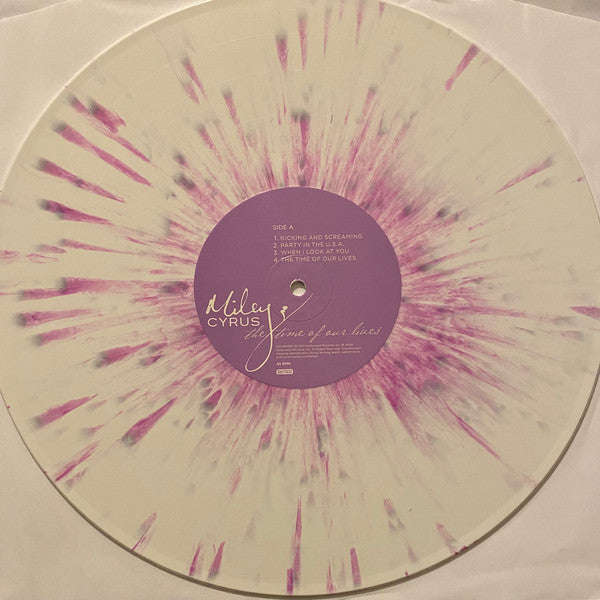 Miley Cyrus : The Time Of Our Lives (12", EP, Ltd, RE, Whi)