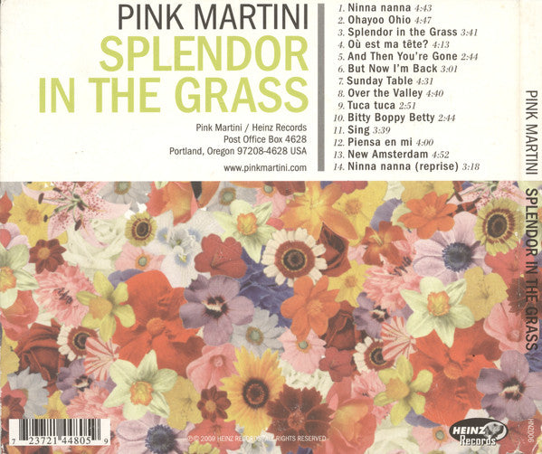 Pink Martini : Splendor In The Grass (CD, Album, Dig)