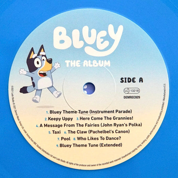 Joff Bush & The Bluey Music Team : Bluey The Album (LP, Album, Blu)