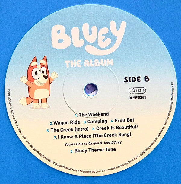 Joff Bush & The Bluey Music Team : Bluey The Album (LP, Album, Blu)