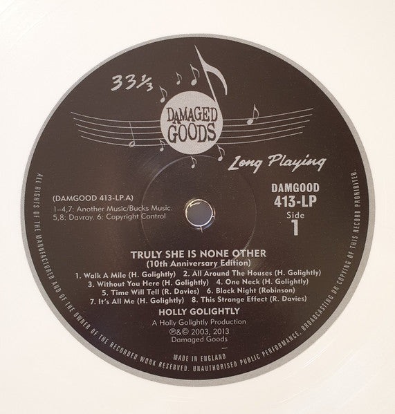 Holly Golightly : Truly She Is None Other (LP, Album, Ltd, Whi)
