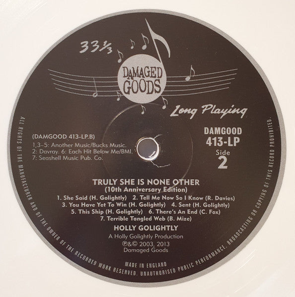 Holly Golightly : Truly She Is None Other (LP, Album, Ltd, Whi)