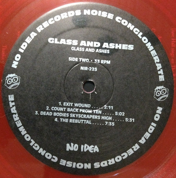 Glass And Ashes* : Glass And Ashes (LP, Album, Red)
