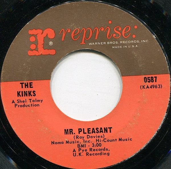 The Kinks : Mr. Pleasant  (7", Single)