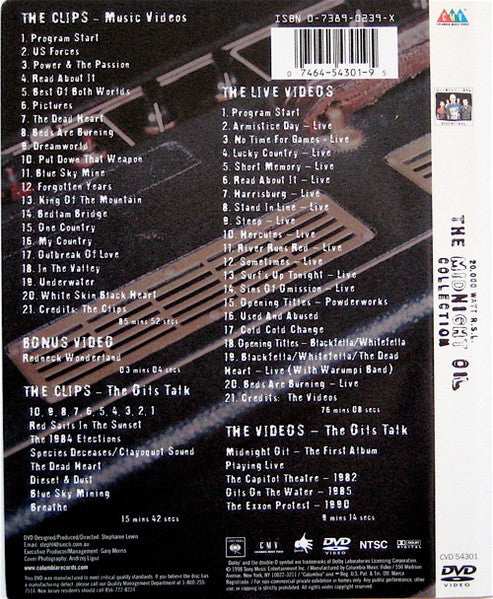 Midnight Oil : 20,000 Watt R.S.L. The Midnight Oil Collection (DVD-V, NTSC)