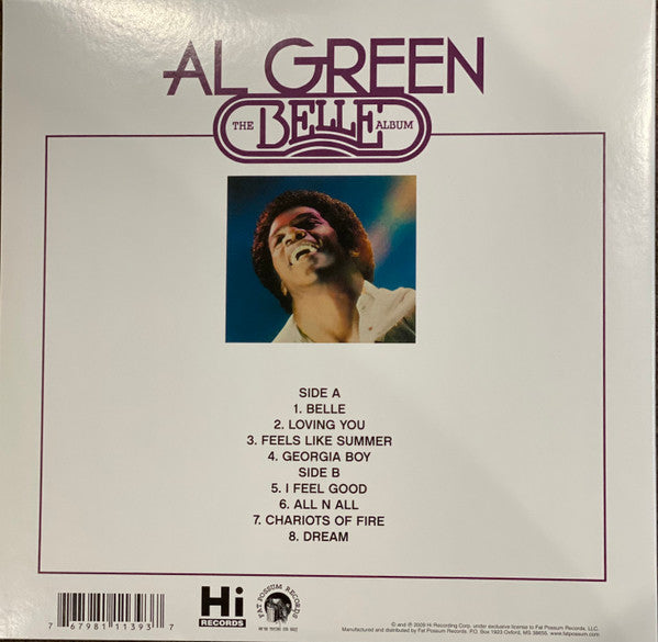 Al Green : The Belle Album (LP, Album, RE)