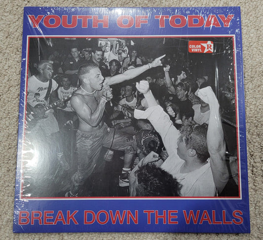 Youth Of Today : Break Down The Walls (LP, Album, Ltd, RE, Yel)