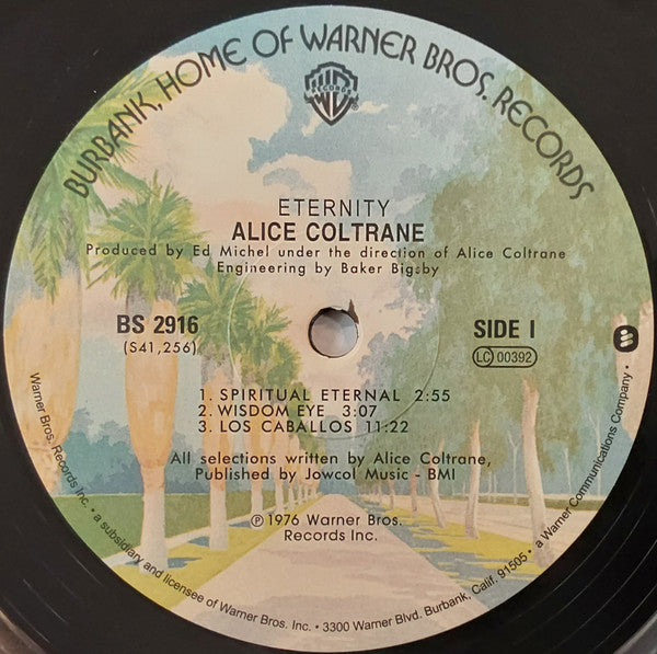 Alice Coltrane : Eternity (LP, Album, RE, RM, 180)