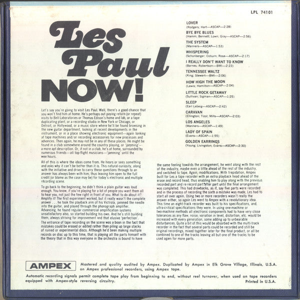 Les Paul : Les Paul Now! (Reel, 4tr Stereo, 7" Reel)