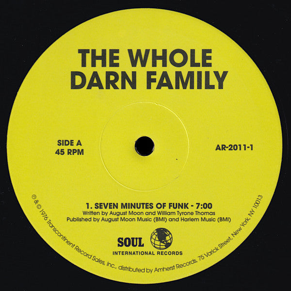 The Whole Darn Family : Seven Minutes Of Funk (12", RSD, Single, RE, RM)