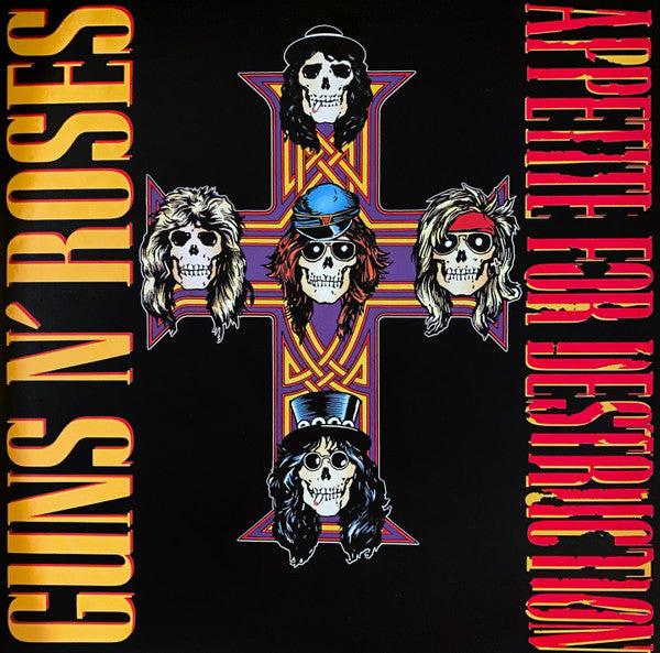 Guns N' Roses : Appetite For Destruction (LP + LP, S/Sided, Hol + Album, RE, RM, 180)