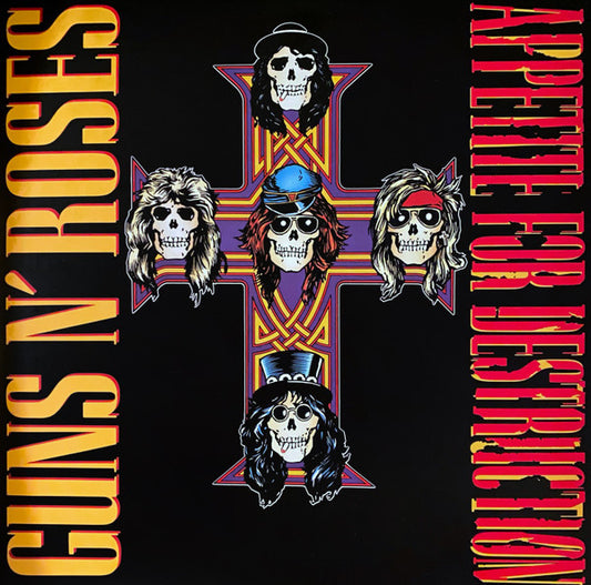 Guns N' Roses : Appetite For Destruction (LP + LP, S/Sided, Hol + Album, RE, RM, 180)