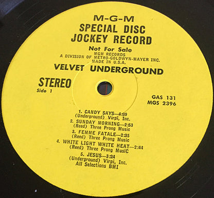 The Velvet Underground : Velvet Underground (LP, Comp, Promo)