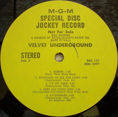 The Velvet Underground : Velvet Underground (LP, Comp, Promo)