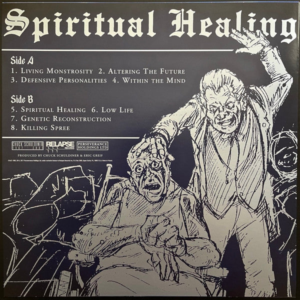 Death (2) : Spiritual Healing (LP, Album, RE, RM, RP)