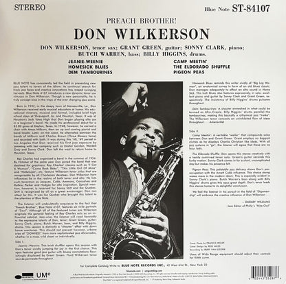 Don Wilkerson : Preach Brother! (LP, Album, RE, 180)