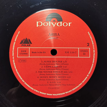 ABBA : Gold (Greatest Hits) (2xLP, Comp, RE, RM)