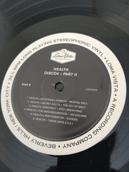 HEALTH (2) : Disco4 :: Part II (LP, Album)