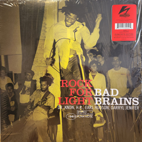 Bad Brains : Rock For Light (LP, Album, RE, RM)