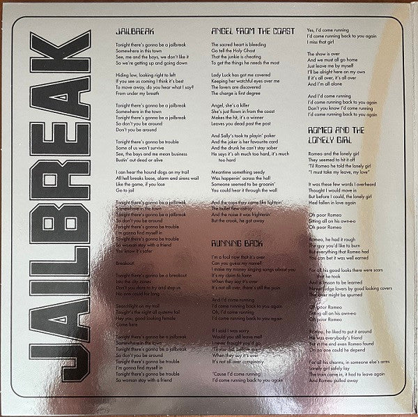 Thin Lizzy : Jailbreak (LP, Album, Club, RE, RM, Ora)