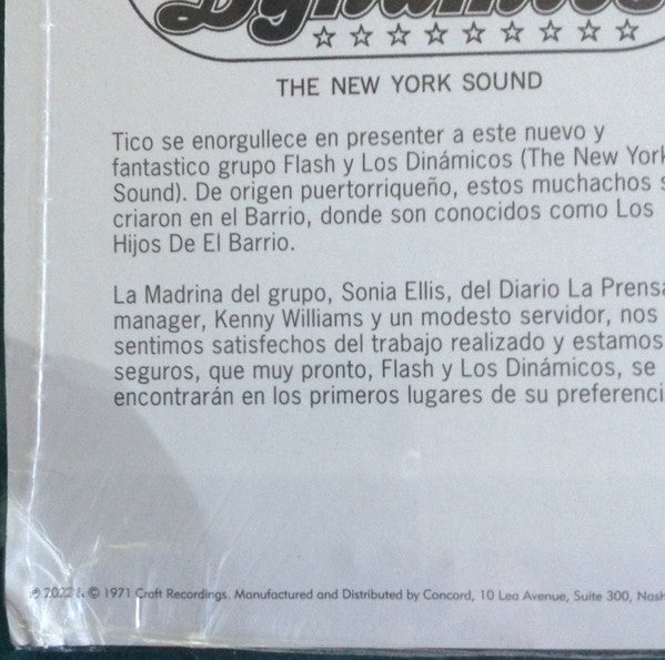 Flash & The Dynamics : The New York Sound (LP, Album, RSD, Ltd, RE, 180)