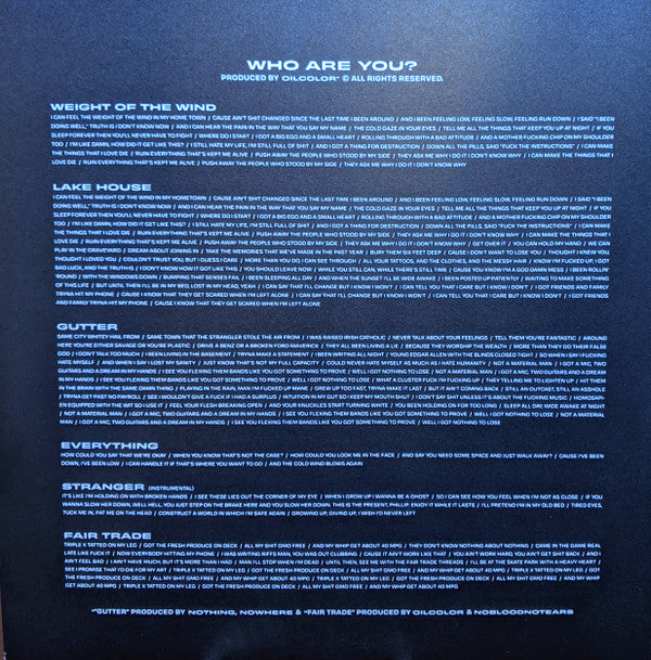 nothing,nowhere. : Bummer / Who Are You? (LP, Comp, Ltd, RP, Whi)