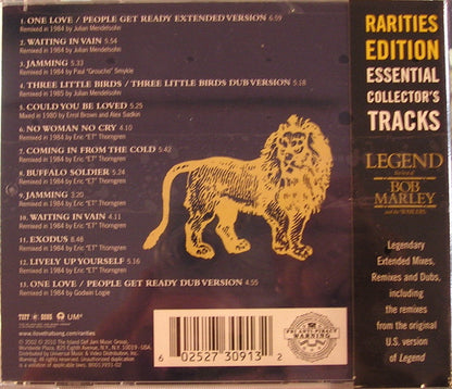 Bob Marley & The Wailers : Legend (The Best Of Bob Marley And The Wailers) (CD, Comp, RE, RM, Rar)