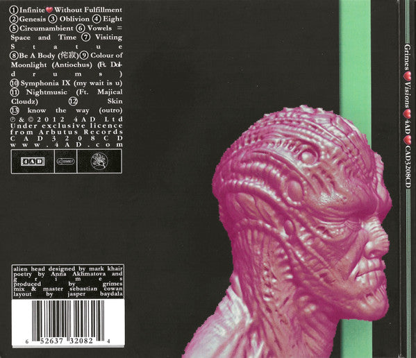 Grimes (4) : Visions (CD, Album, Dig)