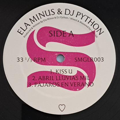 Ela Minus & DJ Python : ♡ (12", EP)